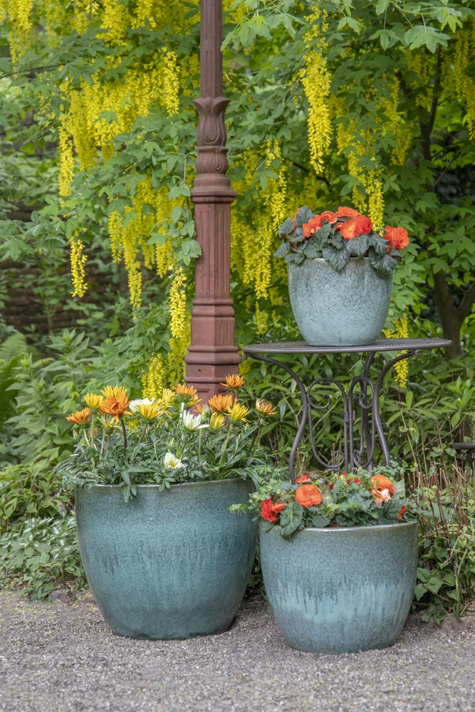 Bloempot Glazed Egg - d38 x h32cm - Groen Bloempot Glazed Egg - D38 X H32cm - Groen -Ingemaakte Serie Winkel glazed egg pot moss green d38h32 bloempot groen 7 6