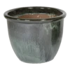 Bloempot Glazed Hp001 - D30 X H25cm - Groen -Ingemaakte Serie Winkel glazed hp001 moss green d30h25 bloempot groen 1 6