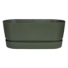 Bloembak Elho Greenville Terrace 60cm - Met Wielen - Bladgroen -Ingemaakte Serie Winkel greenville terrace trough 60cm wheels plantenbak bladgroen 1 8