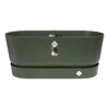 Bloembak Elho Greenville Terrace 80cm - Met Wielen - Bladgroen 2 Bloembak Elho Greenville Terrace 80cm - Met Wielen - Bladgroen -Ingemaakte Serie Winkel greenville terrace trough 80cm wheels plantenbak bladgroen 1 10