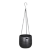 Hangpot Mira - D18 X H16cm - Antraciet -Ingemaakte Serie Winkel hangpot mira d18 h16cm industrieel zwart hangpot antraciet 1