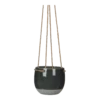 Hangpot Resa - D13,5 X H11,5cm - Donkergrijs -Ingemaakte Serie Winkel hangpot resa d13 5 x h11 5cm donkergrijs hangpot 1 1