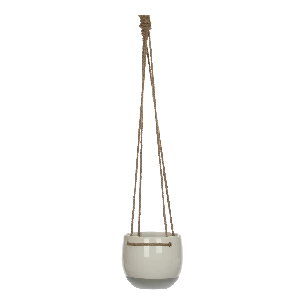 Hangpot Resa - D13,5 X H11,5cm - Wit -Ingemaakte Serie Winkel