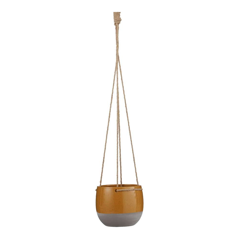 Hangpot Resa - d16,5 x h13,5cm - Oker Hangpot Resa - D16,5 X H13,5cm - Oker -Ingemaakte Serie Winkel