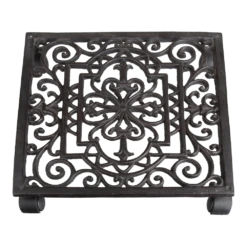 Indoor Gietijzeren Vierkante Plantentrolley L - Esschert's Garden