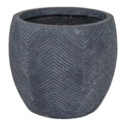 Bloempot Iowa Bullet - D23 X H20.5cm - Donkergrijs