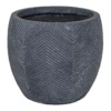 Bloempot Iowa Bullet - D44 X H39cm - Donkergrijs -Ingemaakte Serie Winkel iowa bullet graphite d44h39 bloempot 1 5