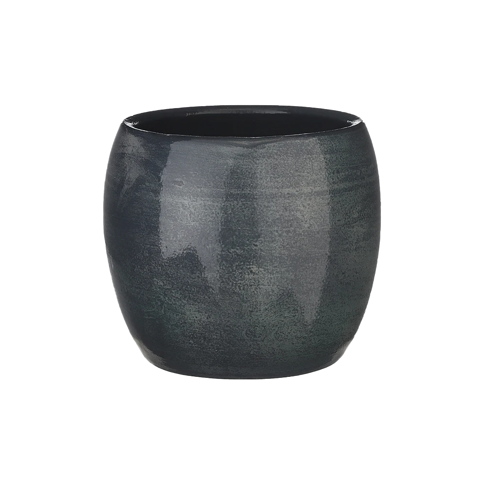 Bloempot Lester - d20 x h18cm - Donkerblauw Bloempot Lester - D20 X H18cm - Donkerblauw -Ingemaakte Serie Winkel