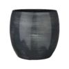 Bloempot Lester - D33 X H31cm - Donkerblauw 2 Bloempot Lester - D33 X H31cm - Donkerblauw -Ingemaakte Serie Winkel lester pot rond d blauw h31xd33cm bloempot 1 4