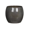 Bloempot Lester - D24 X H22cm - Donkergrijs -Ingemaakte Serie Winkel lester pot rond dgrijs h22xd24cm bloempot 1 4