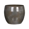 Bloempot Lester - D28 X H26cm - Donkergrijs -Ingemaakte Serie Winkel lester pot rond dgrijs h26xd28cm bloempot 1 4