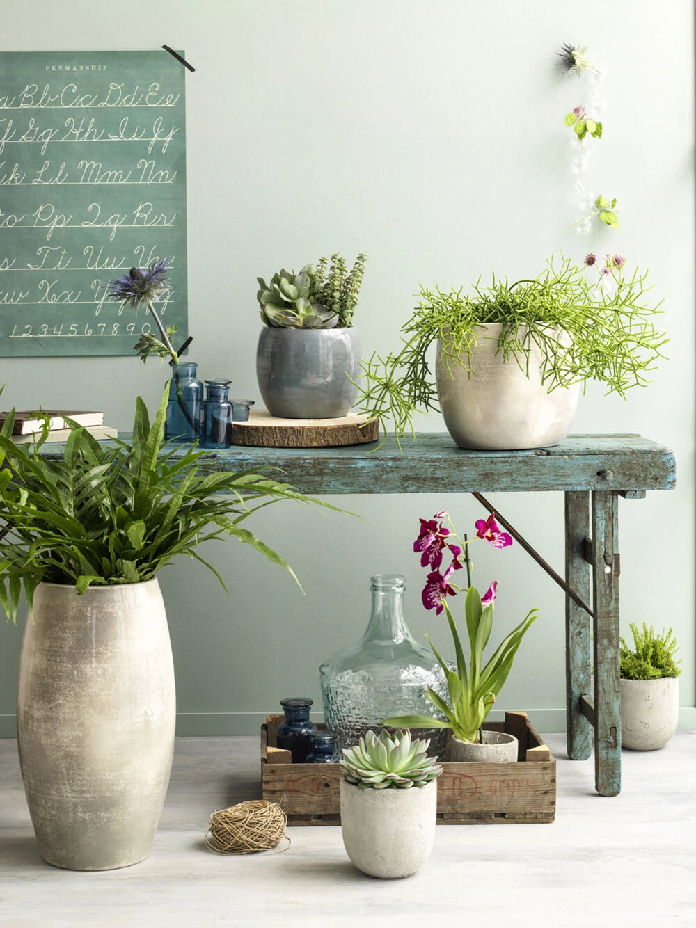 Bloempot Lester - d20 x h18cm - Lichtgrijs Bloempot Lester - D20 X H18cm - Lichtgrijs -Ingemaakte Serie Winkel