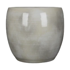 Bloempot Lester - D38 X H35cm - Lichtgrijs