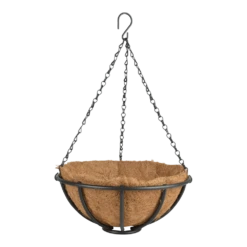Metalen Hanging Basket 30cm - Incl. Ketting En Kokosinlegvel
