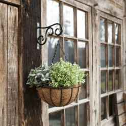 Metalen Hanging Basket 30cm - Incl. Ketting En Kokosinlegvel -Ingemaakte Serie Winkel metalen hanging basket 30cm incl ketting en kokosinlegvel hanging basket 3