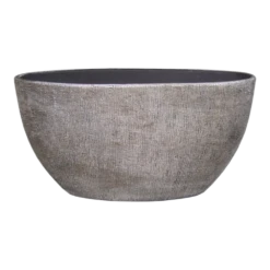 Bloempot Mira Ovaal - L49 X B20 X H25cm - Wit