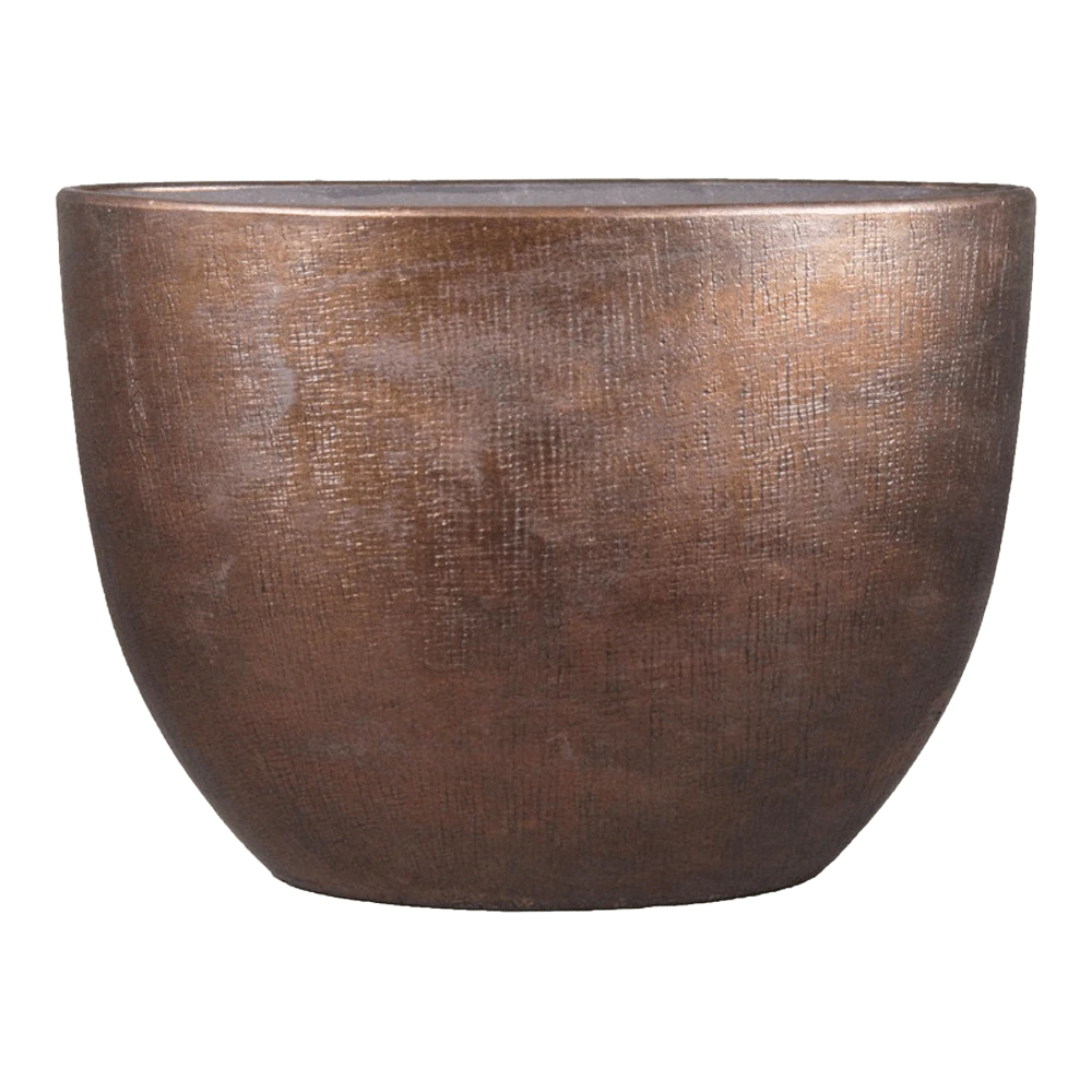Bloempot Mira ovaal - l50 x b20 x h36cm - Koper Bloempot Mira Ovaal - L50 X B20 X H36cm - Koper -Ingemaakte Serie Winkel