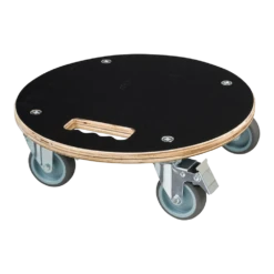 Plantentrolley Rond U00d838 Cm - FSC Hout/zwart - Nature