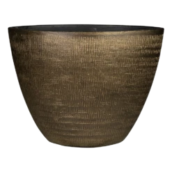 Bloempot Ryan Ovaal - L46 X B18 X H35cm - Shiny Gold