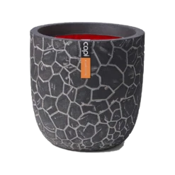 Capi Bloempot Bol Nature Clay NL - D43 X H41cm - Antraciet