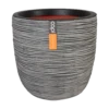 Capi Bloempot Bol Nature Rib NL - D35 X H34cm - Antraciet -Ingemaakte Serie Winkel pot bol rib nl 35x34 antraciet bloempot 1 6
