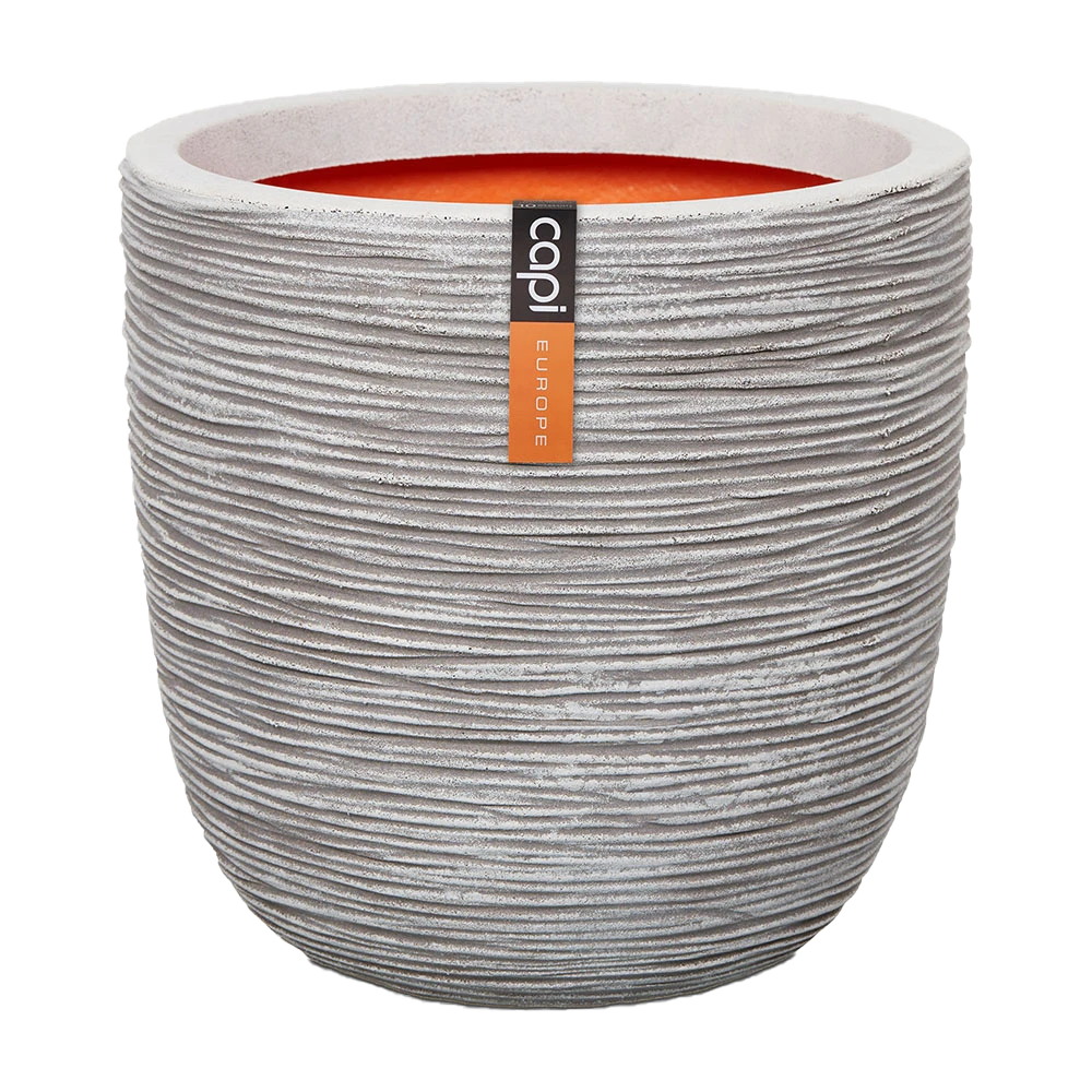 Capi Bloempot bol Nature Rib NL - d35 x h34cm - Ivoor Capi Bloempot Bol Nature Rib NL - D35 X H34cm - Ivoor -Ingemaakte Serie Winkel