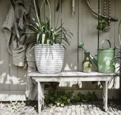 Capi Bloempot Bol Nature Row NL - D35 X H34cm - Ivoor -Ingemaakte Serie Winkel pot bol row nl 35x34 ivoor bloempot 6 9