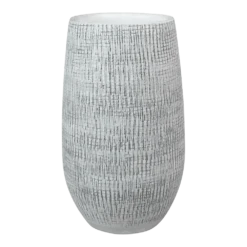 Bloempot Ryan Hoog - D18 X H30cm - White Black