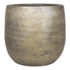 Bloempot Mira - D24 X H22cm - Goud -Ingemaakte Serie Winkel pot mira d24 h22cm industrieel goud bloempot 1