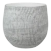 Bloempot Ryan - D22 X H20cm - White Black 1 Bloempot Ryan - D22 X H20cm - White Black -Ingemaakte Serie Winkel pot ryan white black d22 h20 bloempot 1