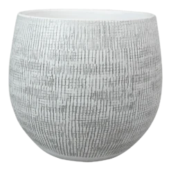 Bloempot Ryan - D36 X H32cm - White Black