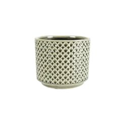 Bloempot Thies - D19 X H17cm - Olijf Groen