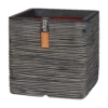 Capi Plantenbak Vierkant Nature Rib NL - L30 X B30 X H30cm - Antraciet -Ingemaakte Serie Winkel pot vierkant rib nl 30x30x30 antraciet plantenbak 1 5