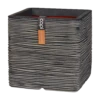Capi Plantenbak Vierkant Nature Rib NL - L40 X B40 X H40cm - Antraciet 2 Capi Plantenbak Vierkant Nature Rib NL - L40 X B40 X H40cm - Antraciet -Ingemaakte Serie Winkel pot vierkant rib nl 40x40x40 antraciet plantenbak 1 5