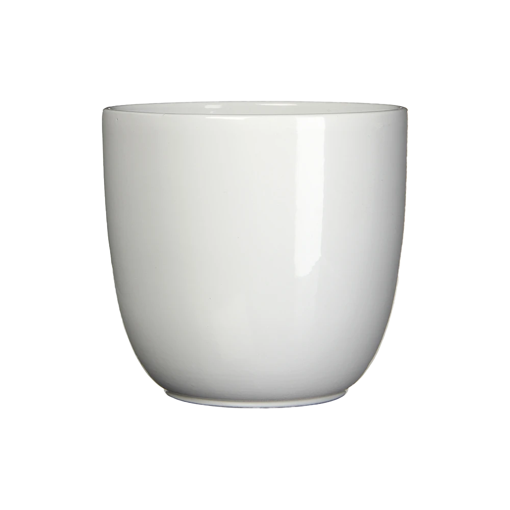 Bloempot Tusca - d25 x h23cm - Wit Bloempot Tusca - D25 X H23cm - Wit -Ingemaakte Serie Winkel
