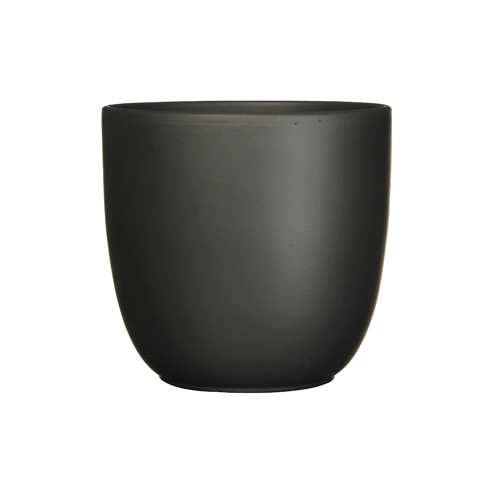 Bloempot Tusca - d31 x h28.5cm - Mat zwart Bloempot Tusca - D31 X H28.5cm - Mat Zwart -Ingemaakte Serie Winkel