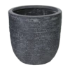 Bloempot Utah Egg - D27 X H26cm - Donkergrijs -Ingemaakte Serie Winkel utah egg pot graphite d27h26 bloempot 1 4