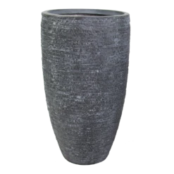 Bloempot Utah High Vase - D44 X H77cm - Donkergrijs