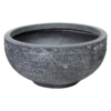 Plantenschaal Utah - D55 X H27cm - Donkergrijs -Ingemaakte Serie Winkel utah round bowl graphite d55h27 schaal 1 4