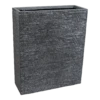 Plantenbak Utah Terras - L60 X B23 X H72cm - Donkergrijs -Ingemaakte Serie Winkel utah terrace part graphite l60w23h72 plantenbak 1