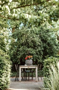 Capi Bloempot Hoog Nature Rib NL - D40 X H32cm - Antraciet -Ingemaakte Serie Winkel vaas bol rib nl 40x32 antraciet bloempot 7 4