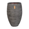 Capi Bloempot Hoog Nature Elegant Deluxe Rib NL - D38 X H58cm - Antraciet -Ingemaakte Serie Winkel vaas elegant deluxe rib nl 40x60 antraciet bloempot 1 4