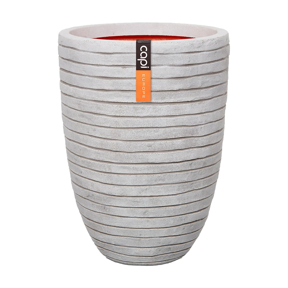 Capi Bloempot Nature Elegant Row NL - d46 x h58cm - Ivoor Capi Bloempot Nature Elegant Row NL - D46 X H58cm - Ivoor -Ingemaakte Serie Winkel