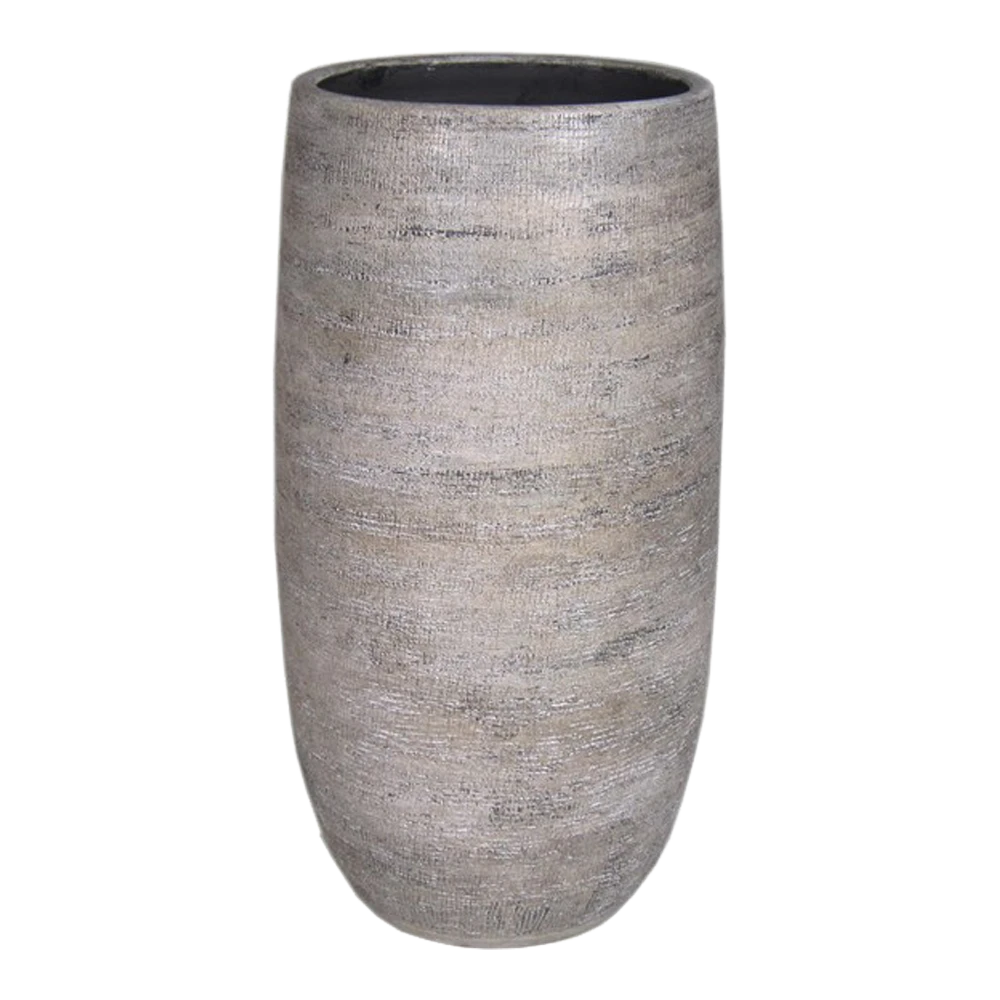 Bloempot Mira hoog - d26 x h50cm - Wit Bloempot Mira Hoog - D26 X H50cm - Wit -Ingemaakte Serie Winkel vaas mira d26 h50cm industrieel wit bloempot 1