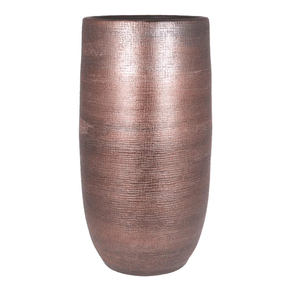 Bloempot Mira hoog - d29 x h60cm - Koper Bloempot Mira Hoog - D29 X H60cm - Koper -Ingemaakte Serie Winkel vaas mira d29 h60cm koper bloempot 1 1