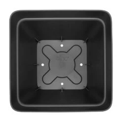 Bloempot Elho Vibia Campana Vierkant 30cm - Antraciet -Ingemaakte Serie Winkel vibia campana vierkant 30 plantenbak antraciet 3 6