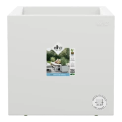 Elho Vivo Next Vierkant Wielen 40cm - Wit 5 Elho Vivo Next Vierkant Wielen 40cm - Wit -Ingemaakte Serie Winkel vivo next vierkant wielen 40cm wit 4 1