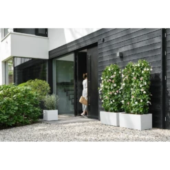 Elho Vivo Next Vierkant Wielen 40cm - Wit 7 Elho Vivo Next Vierkant Wielen 40cm - Wit -Ingemaakte Serie Winkel vivo next vierkant wielen 40cm wit 6 1